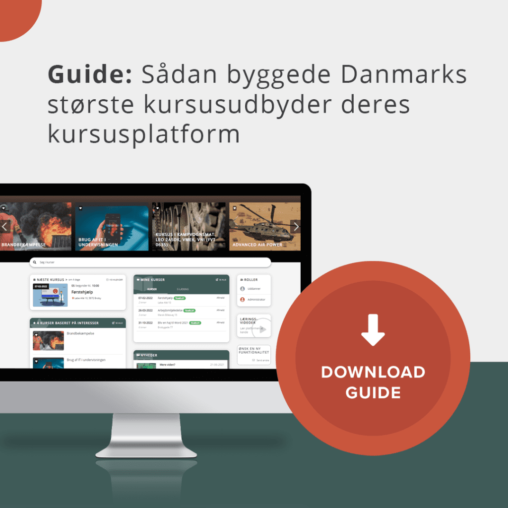 kursusplatform guide