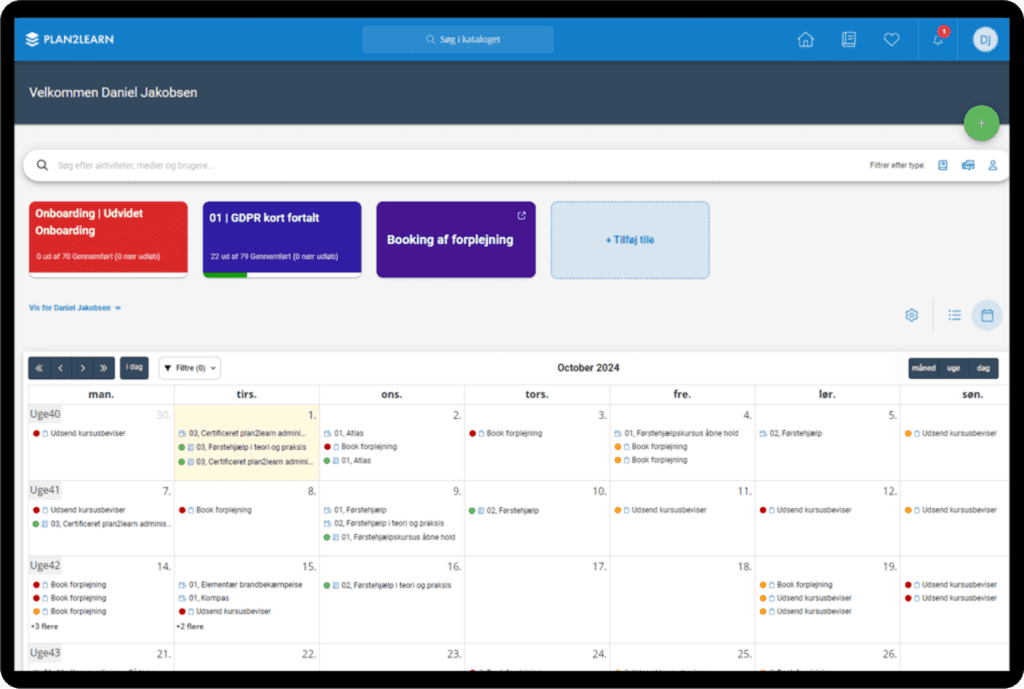 Course administration