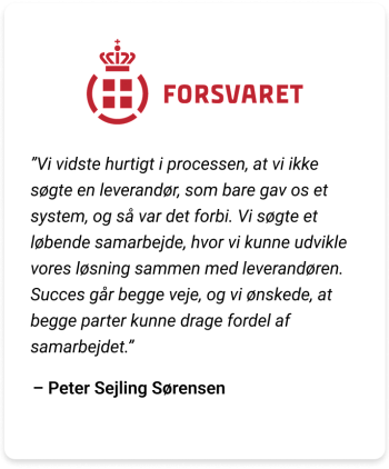Forsvaret case uddrag